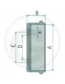 A.D.R Bubon brzdy 350 x 60 mm